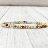 Turquoise Tiger Eyes Stone Beads Bracelet