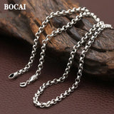 4MM S925 Silver Matching Chain Classic Necklace Birthday Gift