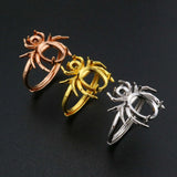 925 Silver Rose Prong Ring Settings, Antiqued Style, DIY Adjustable Ring