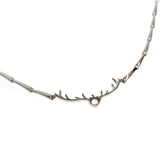 4MM Solid 925 Sterling Silver Rose Round 4 Prongs Deer Horn