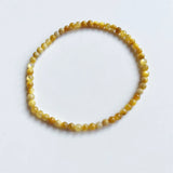Yellow Sea Shell Bracelet Natural Stone Energy Hand Row Gemstone