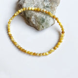 Yellow Sea Shell Bracelet Natural Stone Energy Hand Row Gemstone