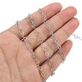 4MM Heart Link Chain in Bulk for Necklace Making