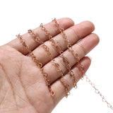 4MM Heart Link Chain in Bulk for Necklace Making