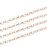 4MM Heart Link Chain in Bulk for Necklace Making