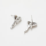 Dainty Heart Ear Studs Earrings 14k Plated Brass DIY Jewelry Findings