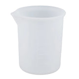 4PCS 100ML Silicone Measuring Cup Clear Scale Epoxy Split Cup for Resin Crafts