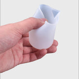 4PCS 100ML Silicone Measuring Cup Clear Scale Epoxy Split Cup for Resin Crafts