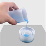 4PCS 100ML Silicone Measuring Cup Clear Scale Epoxy Split Cup for Resin Crafts