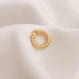 4PCS 12mm 14k Plated Rope Bracelet Buckle Charms DIY Jewelry Making Supplies