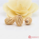 4PCS 13x17MM Champagne Plated Brass Spacer Beads DIY Jewelry