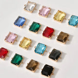 4PCS 14*17mm Rhinestone Pendant Charms for Jewelry Making DIY