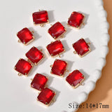 4PCS 14*17mm Rhinestone Pendant Charms for Jewelry Making DIY