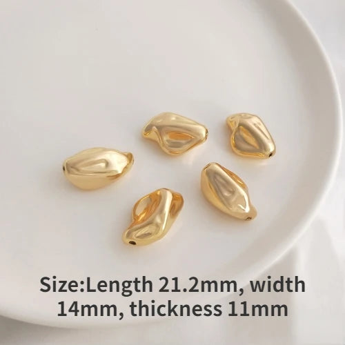 4PCS 14K Filled Baroque Pearl Jewelry DIY Bracelet Necklace Bead