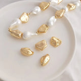 4PCS 14K Filled Baroque Pearl Jewelry DIY Bracelet Necklace Bead