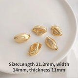 4PCS 14K Filled Baroque Pearl Jewelry DIY Bracelet Necklace Bead