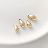4PCS 14K Filled Droplet Moonlight Pendant DIY Jewelry Material