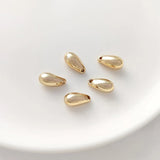 4PCS 14K Filled Droplet Moonlight Pendant DIY Jewelry Material