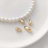 4PCS 14K Filled Droplet Moonlight Pendant DIY Jewelry Material