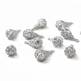 4PCS 18K Plated Drop Shaped Pendant Jewelry Findings DIY Earrings Accessories