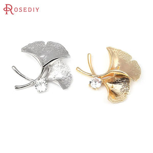 Ginkgo Biloba Charms Pendants for Jewelry Making Earrings