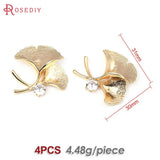 Ginkgo Biloba Charms Pendants for Jewelry Making Earrings