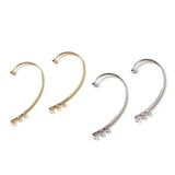 4PCS 18K Plated Ear Hook Diy Earrings Charms Jewelry Findings
