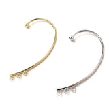 4PCS 18K Plated Ear Hook Diy Earrings Charms Jewelry Findings