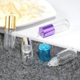 4PCS 2.5ML Glass Bottle Pendant with Screw Cap Perfume Vials DIY Jewelry