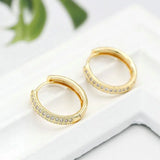 4PCS 20MM 14K Brass Zircon Earring Hooks Jewelry Making Supplies