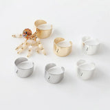 4PCS 20mm 14K Plated Ring Settings for DIY Hand Accessories