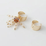 4PCS 20mm 14K Plated Ring Settings for DIY Hand Accessories
