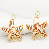 4PCS 20x25MM 28x28MM Starfish Charms Pendants High Diy Jewelry Accessories