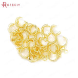 4PCS 24K Brass Zircon Bow-knot Earring Clasps Diy Findings