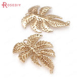 4PCS Maple Tree Leaf Charms Pendants Jewelry Accessories