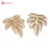 4PCS Maple Tree Leaf Charms Pendants Jewelry Accessories