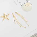 4PCS 53MM 14K Plated Brass Chain Tassel Charms DIY Jewelry Making