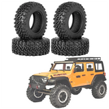 4PCS 90mm 1.9 Rubber Tire Wheel Tyres for 1/10 RC Crawler Car