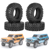 4PCS 90mm 1.9 Rubber Tire Wheel Tyres for 1/10 RC Crawler Car