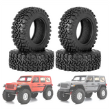 4PCS 90mm 1.9 Rubber Tire Wheel Tyres for 1/10 RC Crawler Car