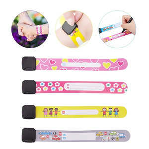 4PCS Adjustable Waterproof Wrist Strap Safe Anti-lost Bracelet For Kids