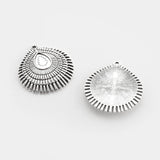 4PCS Tibetan Silver Shell Pendants for Jewelry Making DIY Necklace