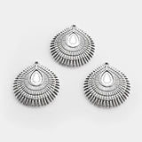 4PCS Tibetan Silver Shell Pendants for Jewelry Making DIY Necklace