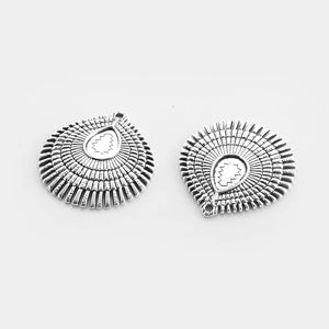 4PCS Tibetan Silver Shell Pendants for Jewelry Making DIY Necklace