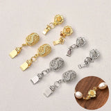 4PCS Bracelet Connecting Buckle 14k Plated Charms for DIY Jewelry Making