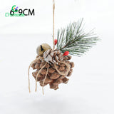 4PCS Christmas Pine Cones Pendants Xmas Tree Decor DIY Ornaments