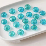 4PCS Circular Glass Bead Charms for Jewelry Making Bracelet Necklace DIY