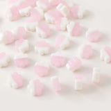 4PCS Hand Coloured Flower Glass Charms for Jewelry Making Necklace DIY Beads