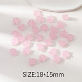4PCS Coloured Glaze Flower Pendant for Jewelry Making