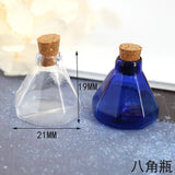 4PCS Cork Glass Bottle Vial with Cork Wish Bottle Tiny Glass Bottles